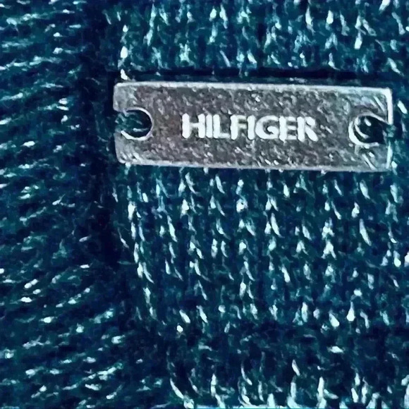 TOMMY  HILFIGER KNIT CREPE GREY DRESS SIZE LARGE - Picture 4 of 10